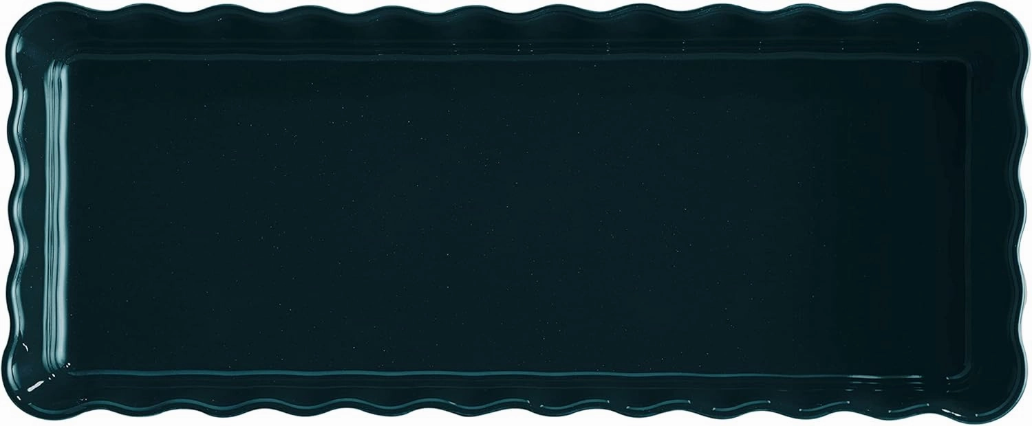 Emile Henry 13.6" x 5.1" Slim Tart Dish, Ocean Blue