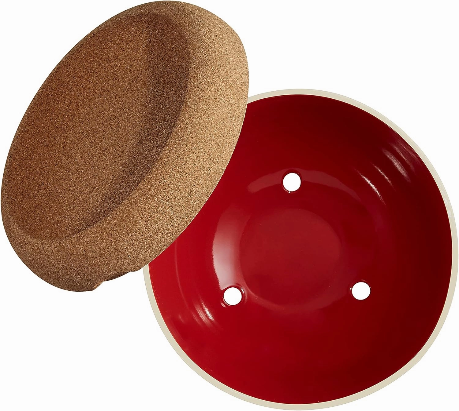 Emile Henry Deep Food Storage Bowl, 10.6 x 7.3in, Burgundy
