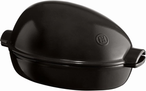 Emile Henry Large Roaster, 4.5 quart, Charcoal