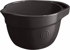 Emile Henry Made in France Mixing Bowl Small 2.6 Quart |Truffle