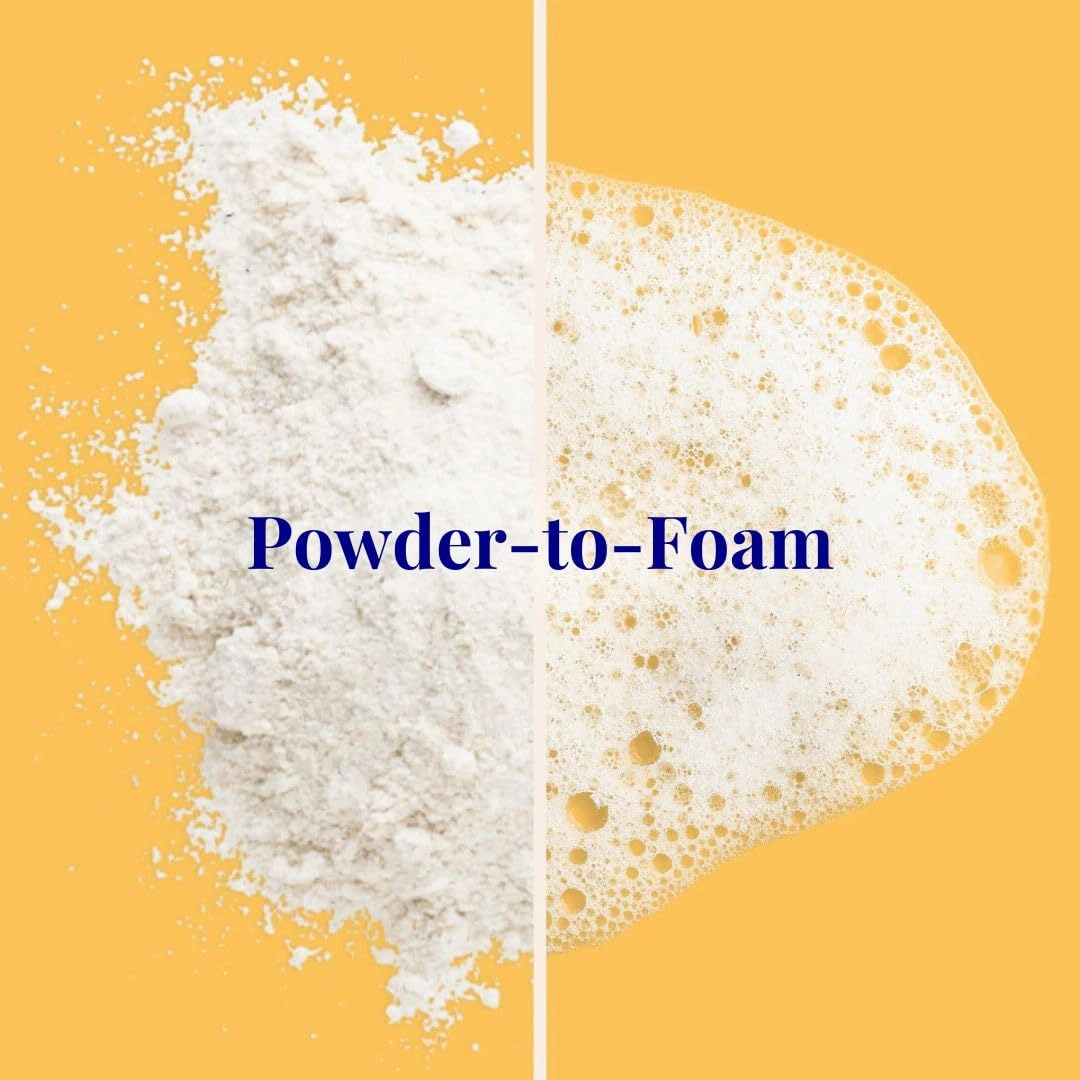 Energising Day Body Foam Wash to Awaken Your Senses | 20x Washes | Vegan, Eco-Friendly, Tumeric, Ginger 0.7 Oz Mini Aluminum Bottle