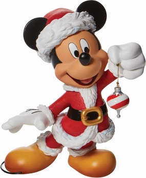 Enesco Disney Showcase Couture de Force Modern Santa Mickey Mouse Figurine, 8.27 Inch, Multicolor