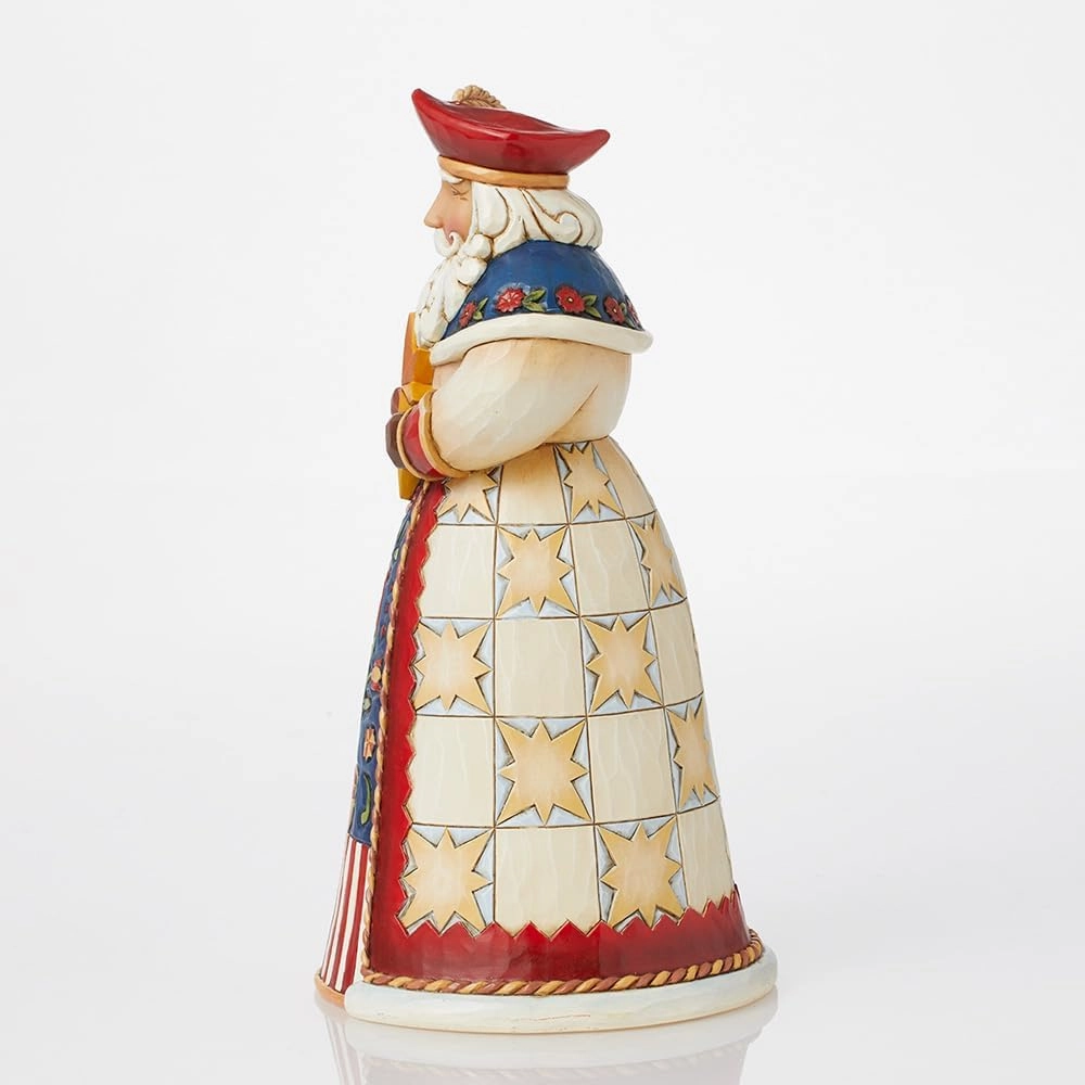 Enesco Jim Shore Heartwood Creek Santas Around The World Polish Figurine, 7 Inch, Multicolor