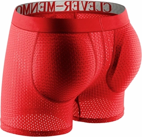 Evankin Mens Butt Padded Boxer Briefs Breathable Mesh Underwear Butt Enhancer Underpants with Hip Pad