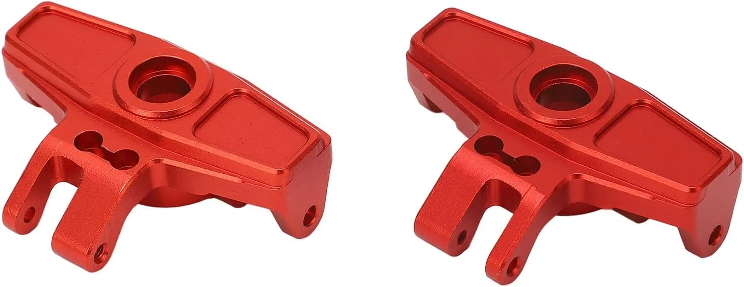 EVTSCAN RC Car C Hub Carrier Aluminum Alloy Caster Block for UD1002se SG1002 1/10 Desert Off Road Truck (Red)