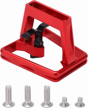 EVTSCAN Front Bike Carrier Adapter, Lightweight Aluminum, Easy Installation, Versatile Compatibility, for Folding Bikes, Brompton, Dahon, Motocross (Red)