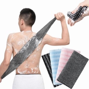Exfoliating Shower Towel, Bath Cloth Exfoliating, Exfoliating Towel, Back Exfoliator Towel, Travel Friendly and Quick Drying, for Men and Women (4Pcs)