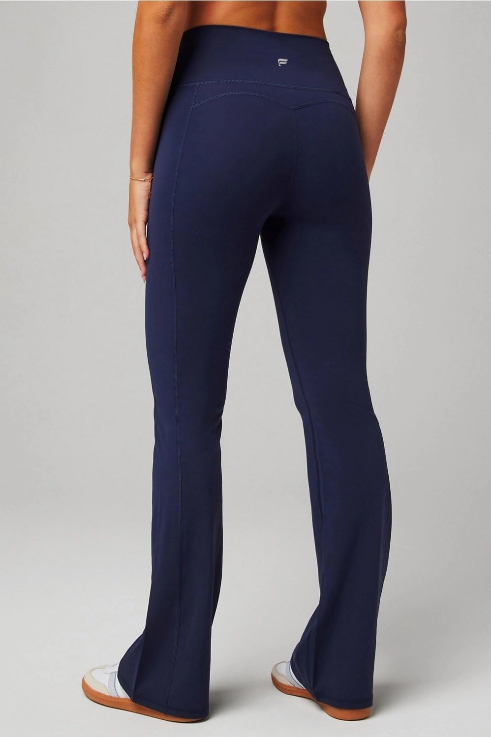 Fabletics Women's Oasis Pureluxe High-Waisted Kick Flare, Light Compression, Buttery Soft