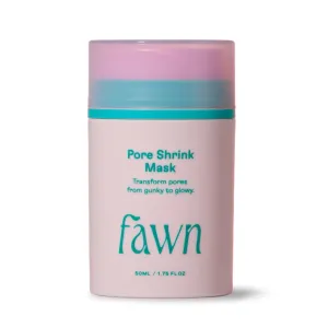 Fawn Pore Shrink Clay Face Mask with Bentonite Clay for Teen and Young Skin, Derm-formulated and Vegan, 1.75 FL OZ