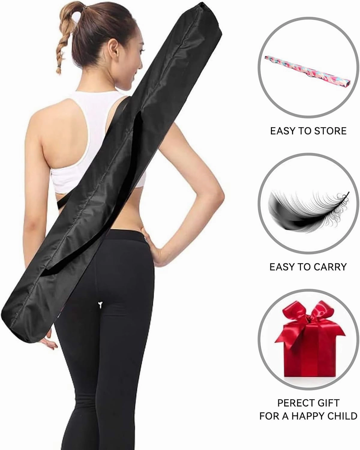FBSPORT 8/10ft Balance Beam: Folding Floor Gymnastics Equipment PU Leather for Kids Adults,Non Slip Rubber Base, Gymnastics Beam for Training, Practice, Professional Home Training