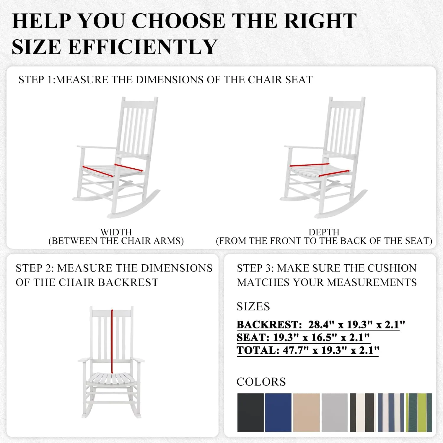 FILUXE Indoor/Outdoor One Piece High Back Chair Seat/Back Patio Cushion with Ties, 45.5" x 20",Fade-Resistant & Seasonal All Weather Replacement, Khaki