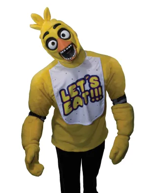 Five Nights At Freddy's Chica Deluxe Men's Costumes (Available in 3 Sizes)