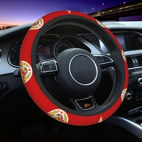 Flag of The Soviet Union Auto Stretch Steering Wheel Cover Skidproof Available for Most Trucks, Suvs, Cars, 14.5-15.5 Inch