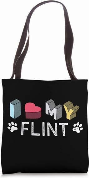 Flint Personalized Dog Name Flint Pet Lover Tote Bag