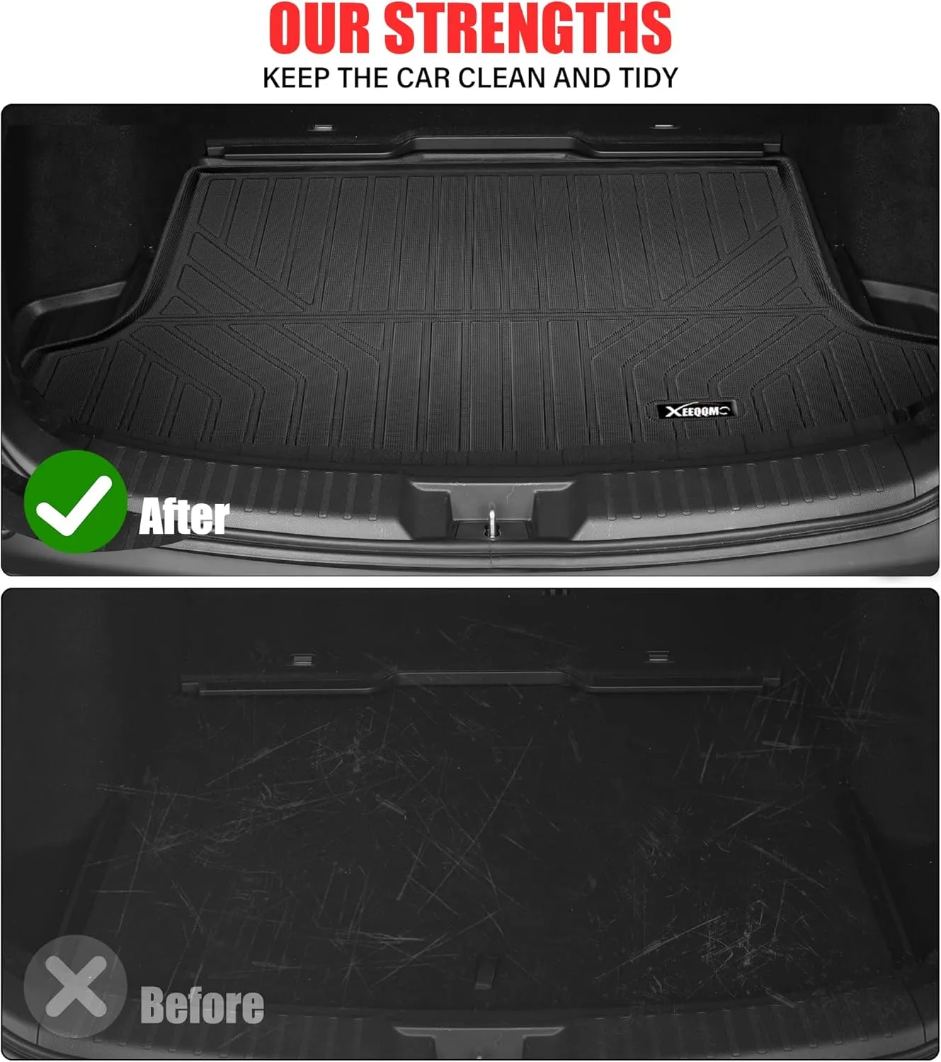 Floor Mats & Trunk Mat for 2024 2025 Lincoln Nautilus All Weather TPE Protection Floor Liners Full Set with Cargo Liner for 2024 2025 Lincoln Nautilus Accessories