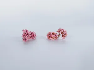 Flower Hoops - Pink