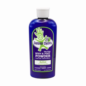Foot & Body Powder (5oz)- All Natural and Talc-free, Effective Relief from Chafing, Sweaty Feet and Odor. Prevents Blister, keeps Feet Dry Minty Fresh Scent
