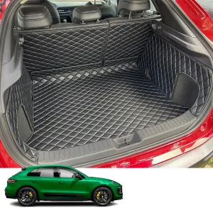 for 2015-2024 Porsche Macan Trunk Mat and Rear Backrest Mat Cargo Liners All Weather Anti-Slip
