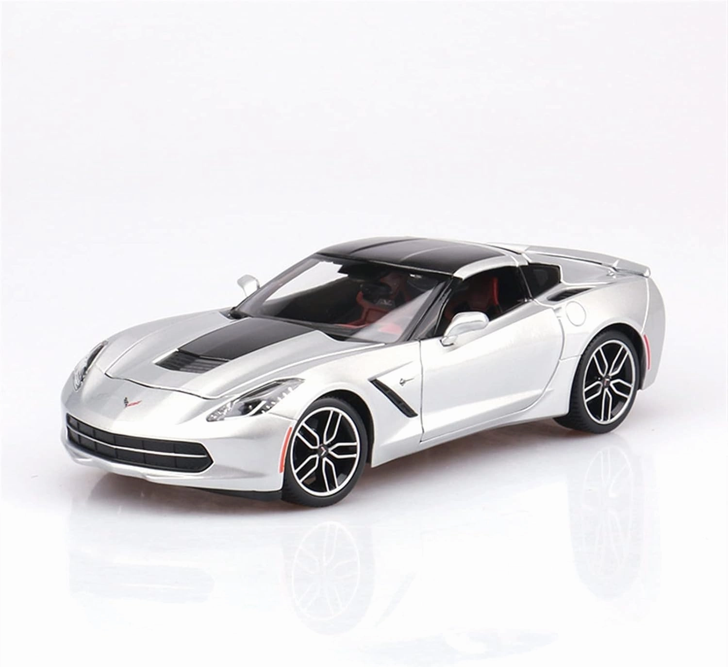 for Chevrolet Corvette 2014 1 18 Stingray Hardcover Edition Alloy Car Model Decoration Collection Gift Classic Cars Collectible