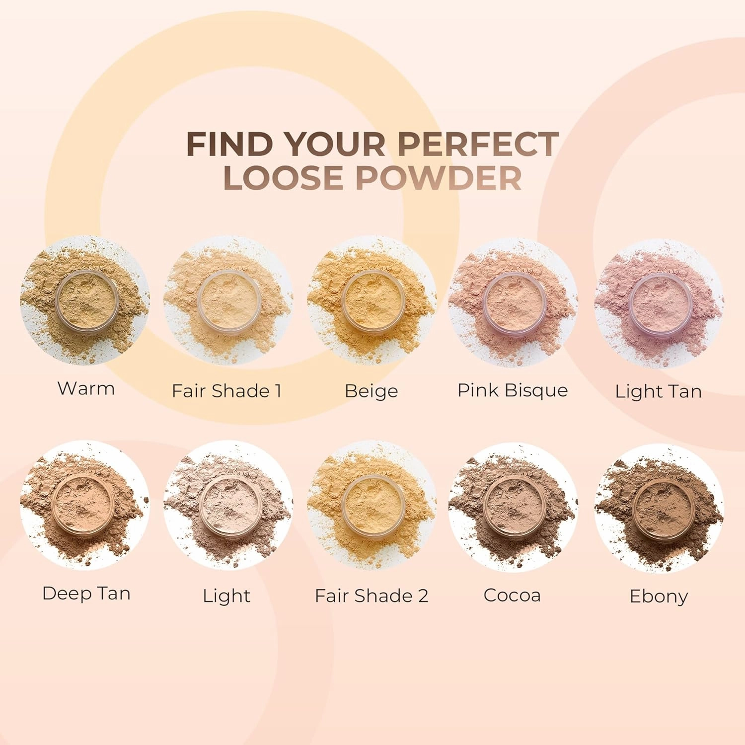 FOUNDATION with FLAWLESS FACE BRUSH Mineral Makeup (LIGHT) Matte Natural Loose Powder Bare Skin Cosmetics Full Coverage Long Lasting All Skin Types SPF 18