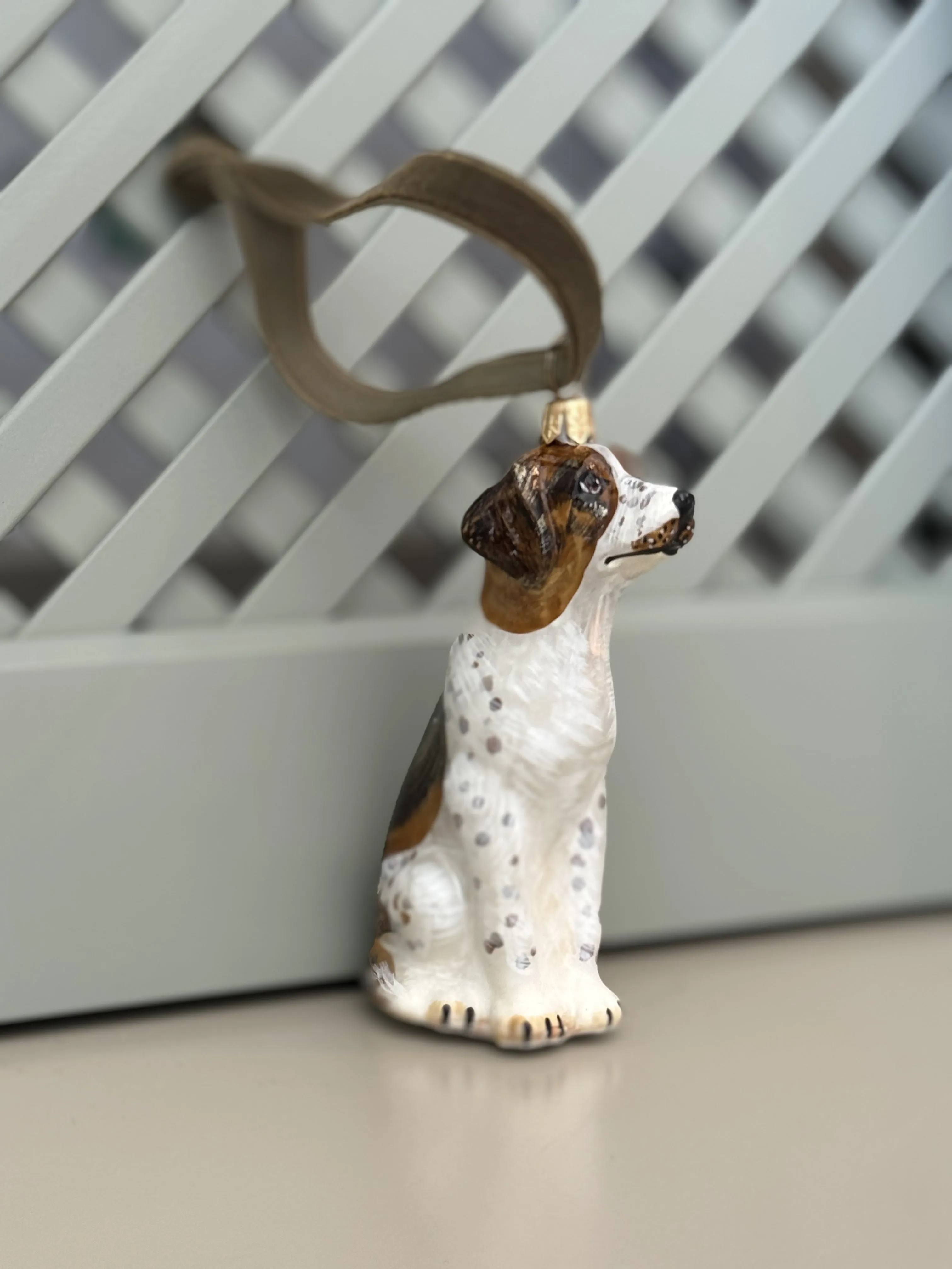 Foxhound, Hand Painted Collectible