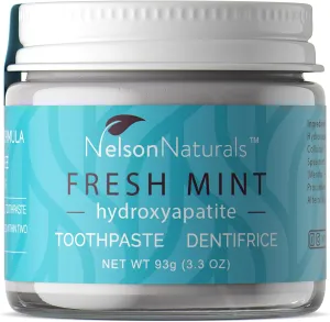 Fresh Mint Mineral Rich Fluoride Free Toothpaste with Hydroxyapatite 93g, 3.25 Ounce (Pack of 1)