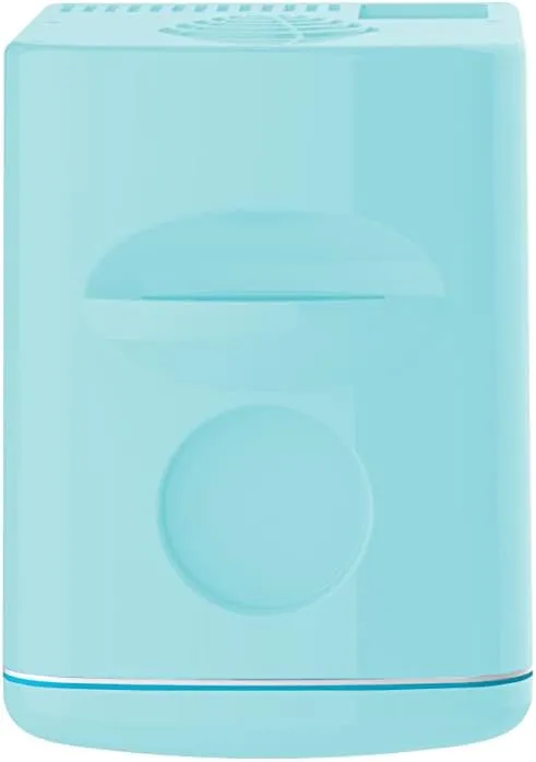 Frigidaire Mini Portable Compact Personal Cooler Fridge, 4 Liter Capacity Chills Six 12 oz Cans, 100% Freon-Free & Eco Friendly, Includes Plugs for Home Outlet - Blue