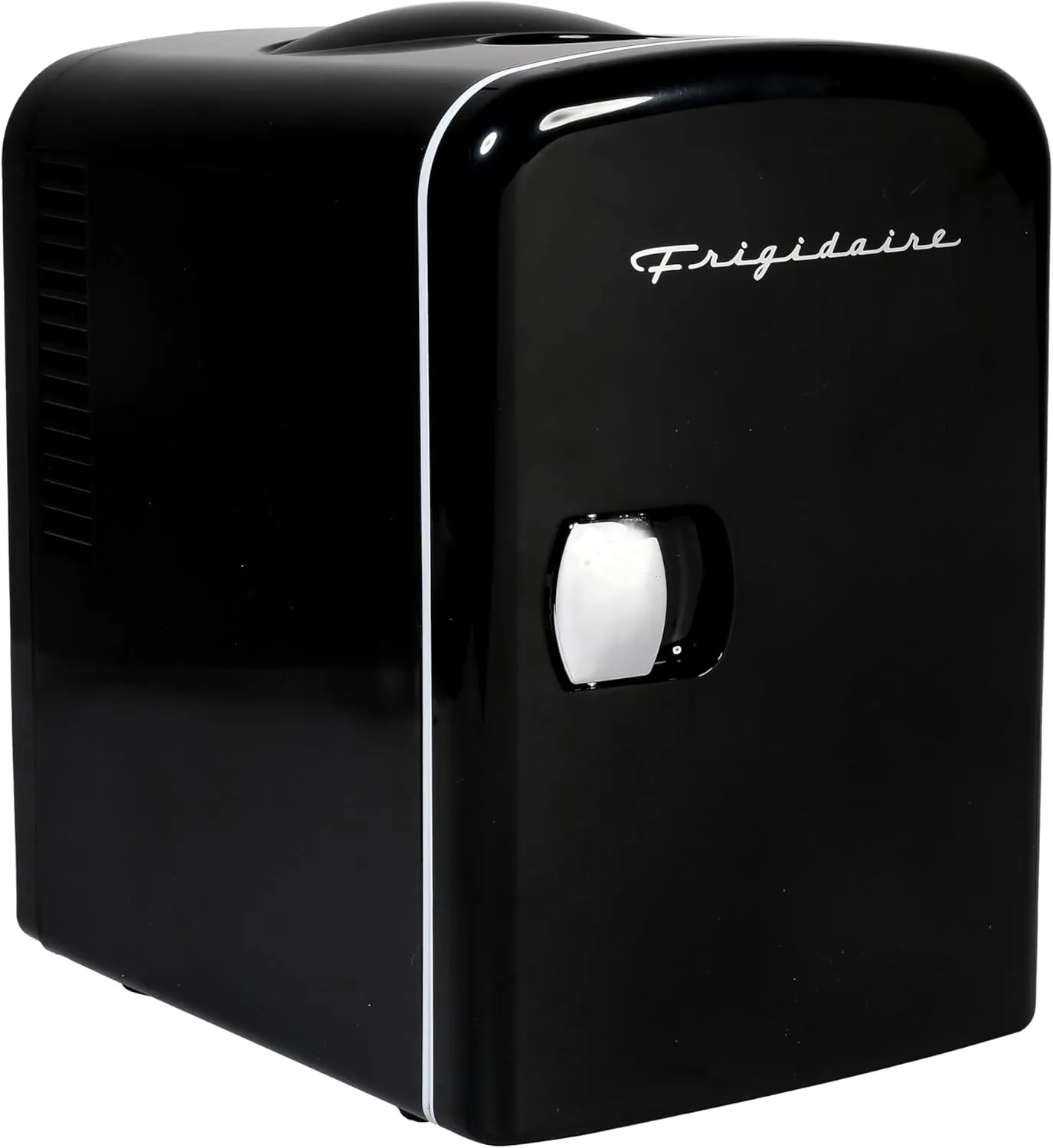 Frigidaire Mini Portable Compact Personal Fridge Cools & Heats, 4 Liter Capacity Chills Six 12 oz Cans, 100% Freon-Free & Eco Friendly, Includes Plugs for Home Outlet & 12V Car Charger (Black)