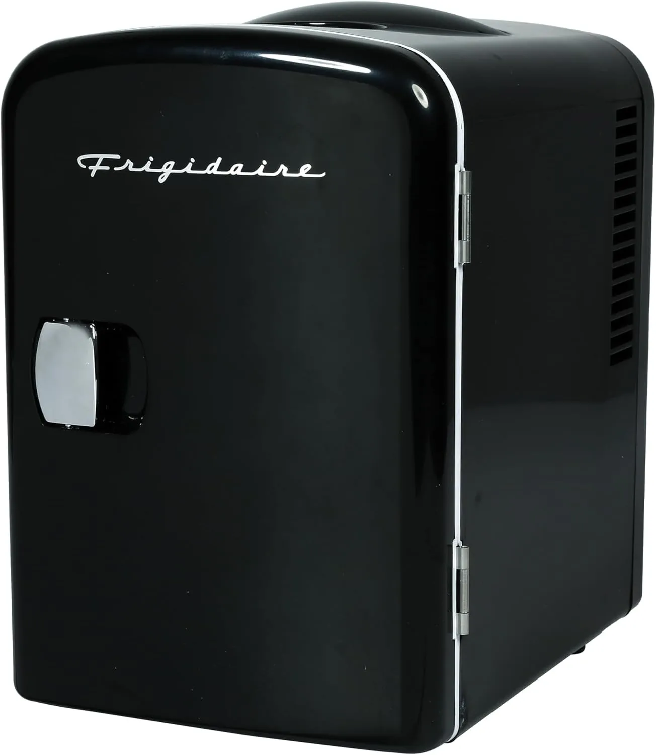 Frigidaire Mini Portable Compact Personal Fridge Cools & Heats, 4 Liter Capacity Chills Six 12 oz Cans, 100% Freon-Free & Eco Friendly, Includes Plugs for Home Outlet & 12V Car Charger (Black)