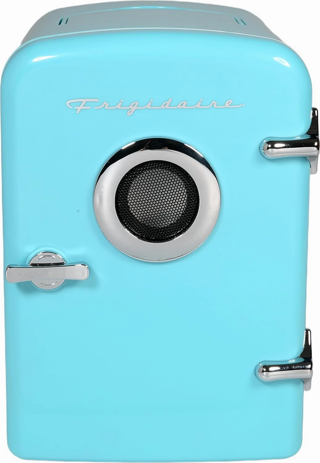 FRIGIDAIRE Curtis EFMIS151 Mini Portable Compact Personal Fridge Cools & Heats, 4 Liter Capacity, 6 Cans, Makeup, Skincare, Freon-Free & Eco Friendly, Includes Home Wall Plug, Blue
