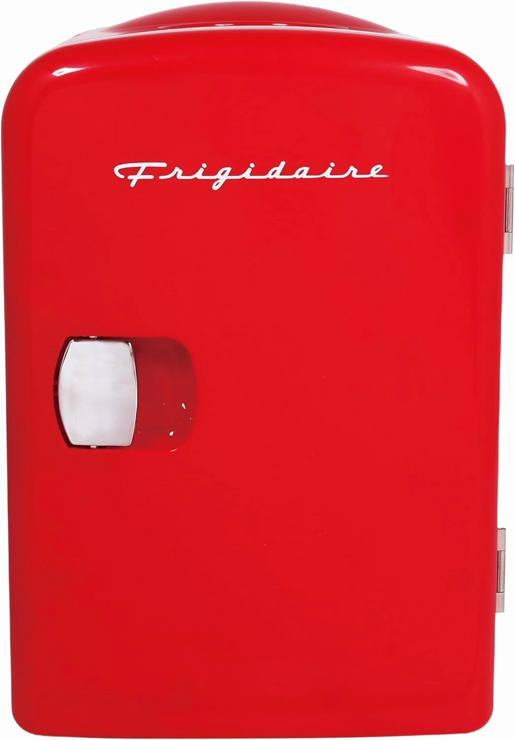 Frigidaire Mini Portable Compact Personal Fridge Cooler, 4 Liter Capacity Chills Six 12 oz Cans, 100% Freon-Free & Eco Friendly, Includes Plugs - Red