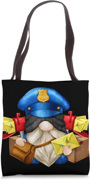 Funny Mailman Gnome Graphic For Men Postal Worker Postman Tote Bag