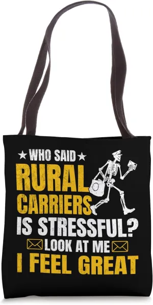 Funny Postal Worker Postman Mail Carrier Post Office Mailman Tote Bag