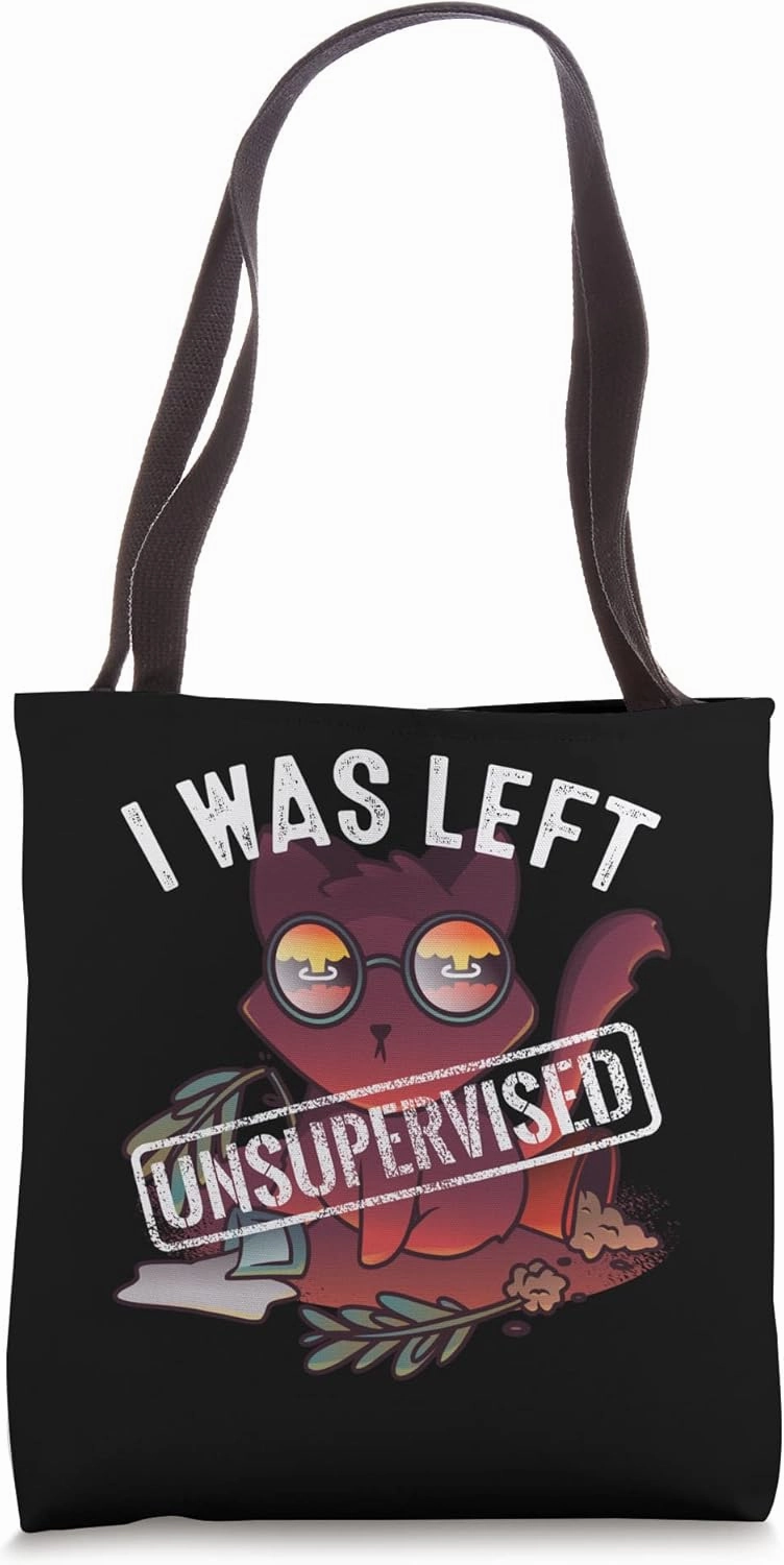 Funny Cat Catastrophe I Was Left Unsupervised Cat Pet Lover Tote Bag
