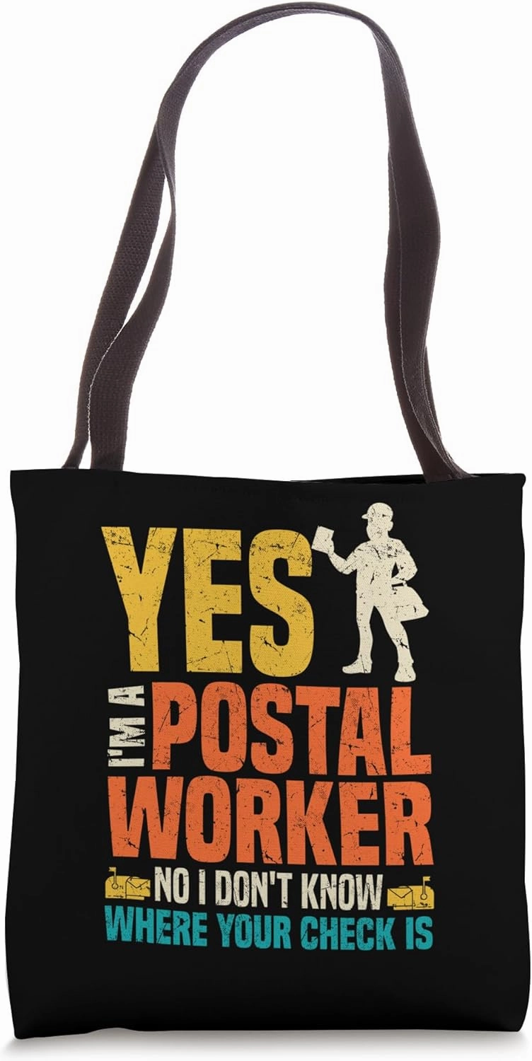 Funny Mailman Postal Worker Letter Postman for Men Tote Bag