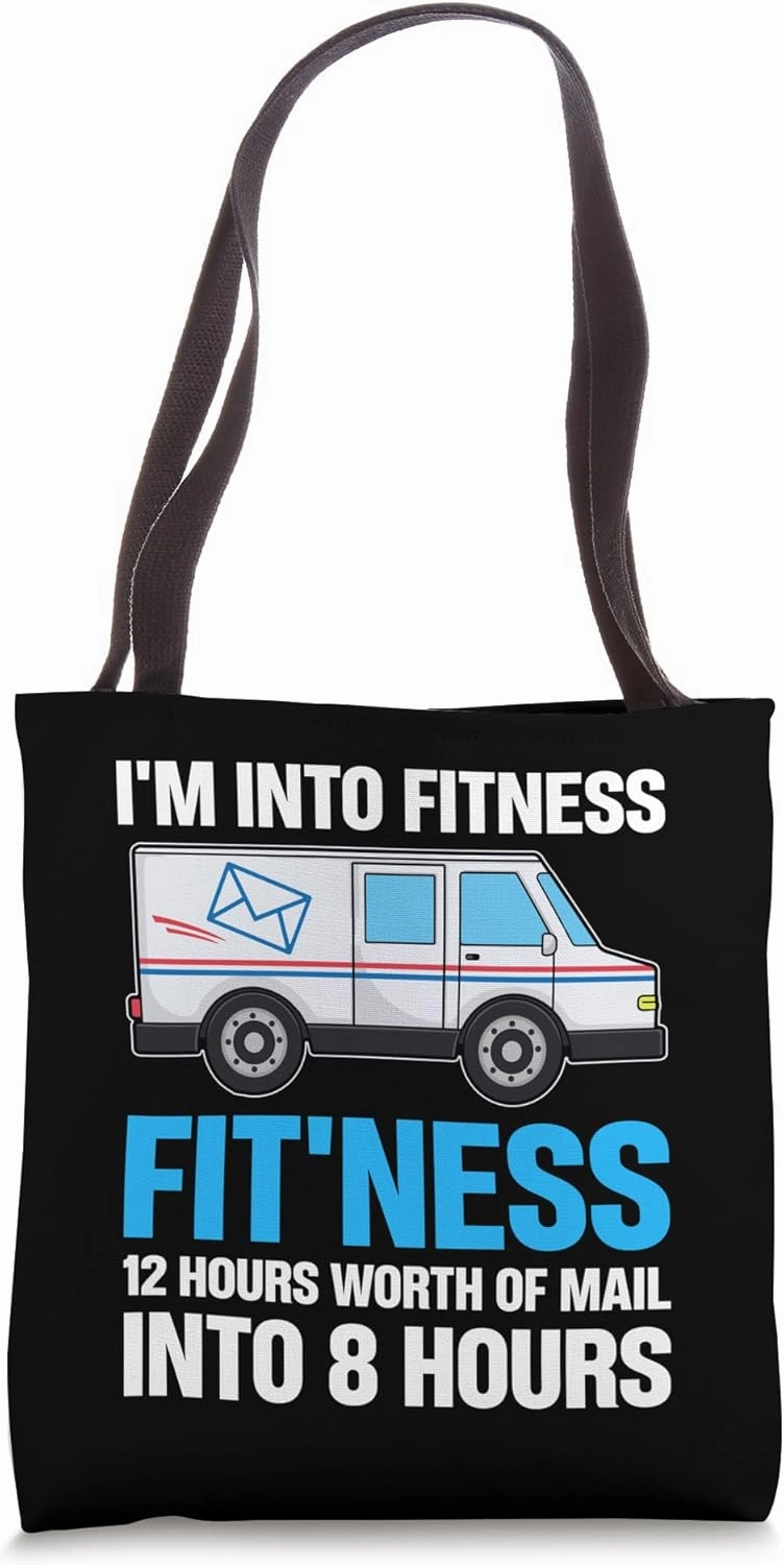 Funny Postal Worker Postman Mail Carrier Post Office Mailman Tote Bag