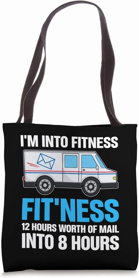 Funny Postal Worker Postman Mail Carrier Post Office Mailman Tote Bag