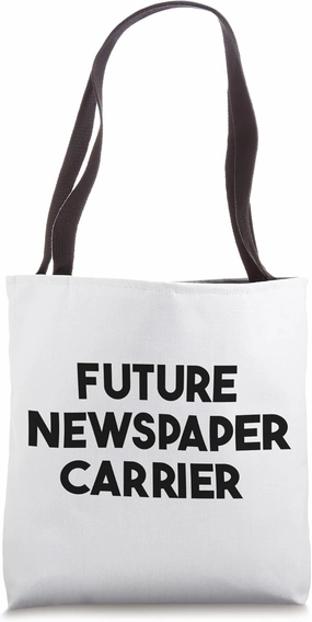 Future Newspaper Carrier Tote Bag