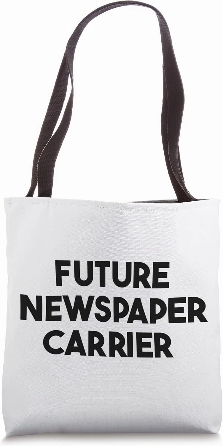 Future Newspaper Carrier Tote Bag