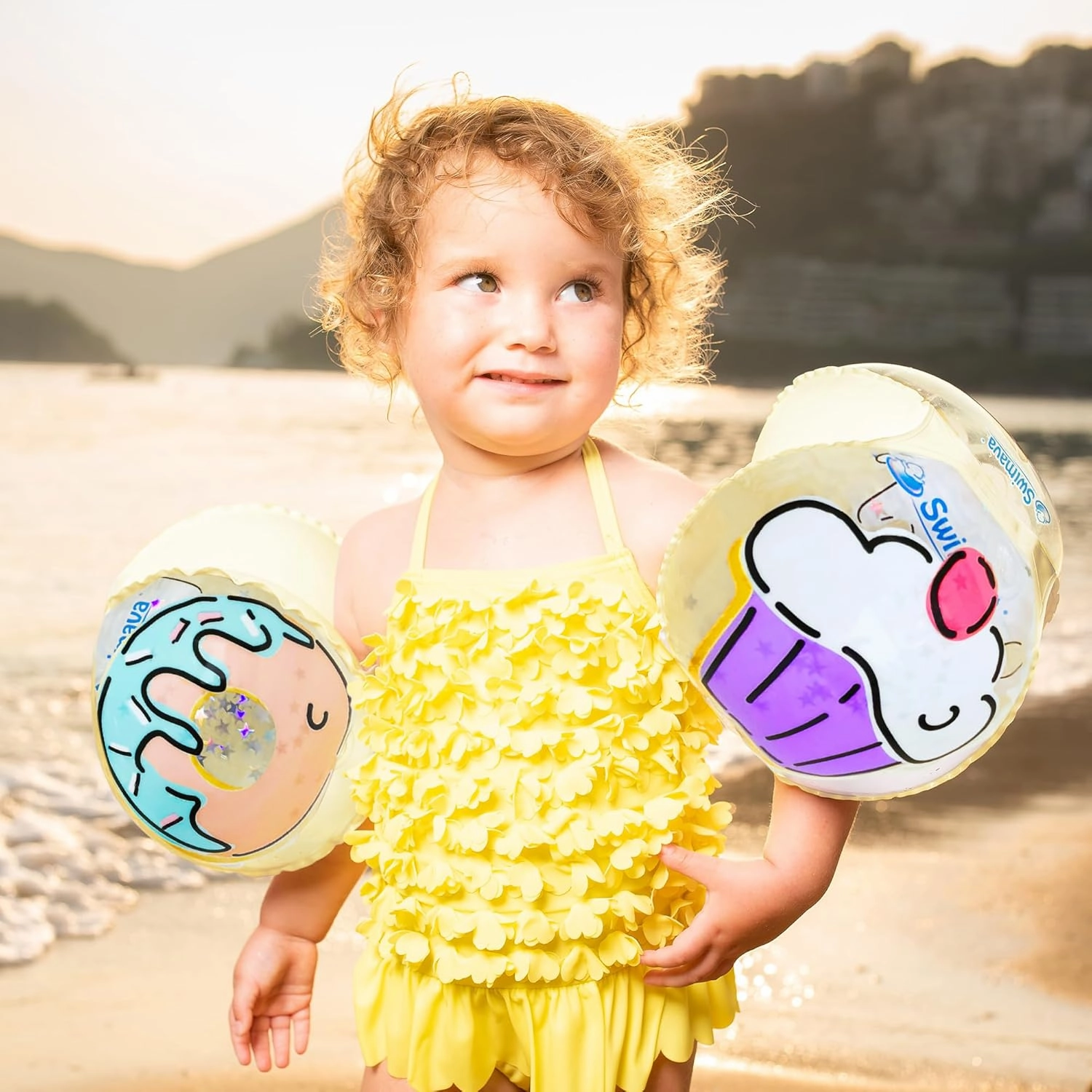 G4 Arm Floaties for Babies, Toddlers & Kids (22-66 lbs, 18M ) - Safe & Fun Inflatable Water Wings for Swim Learning & Family Pool Play (Donut)
