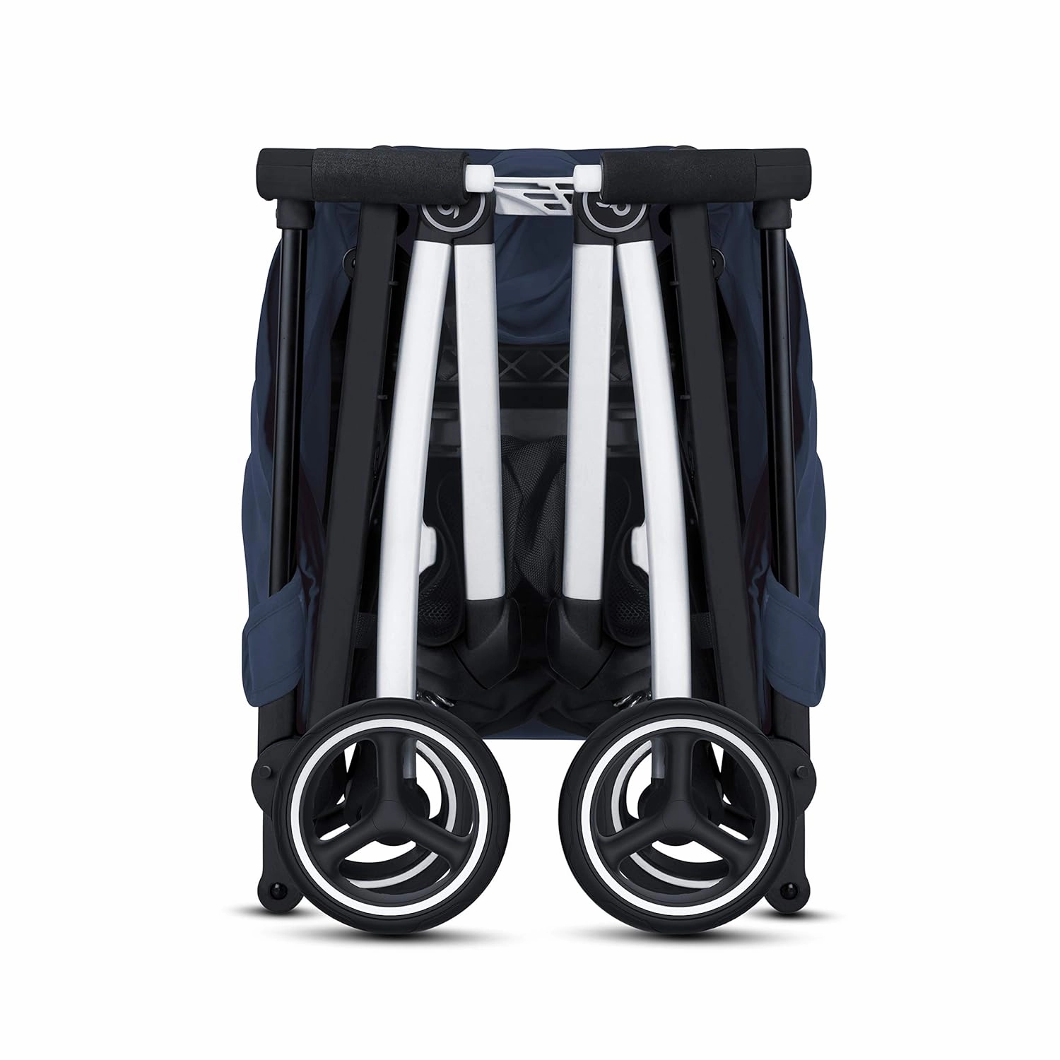 gb Pockit  All City, Ultra Compact Lightweight Travel Stroller with Front Wheel Suspension, Full Canopy, and Reclining Seat in Night Blue