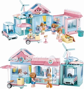 General Jim's Our New House City Modular Building Block Brick MOC Model or Playset with Accessories for Teens and Adults