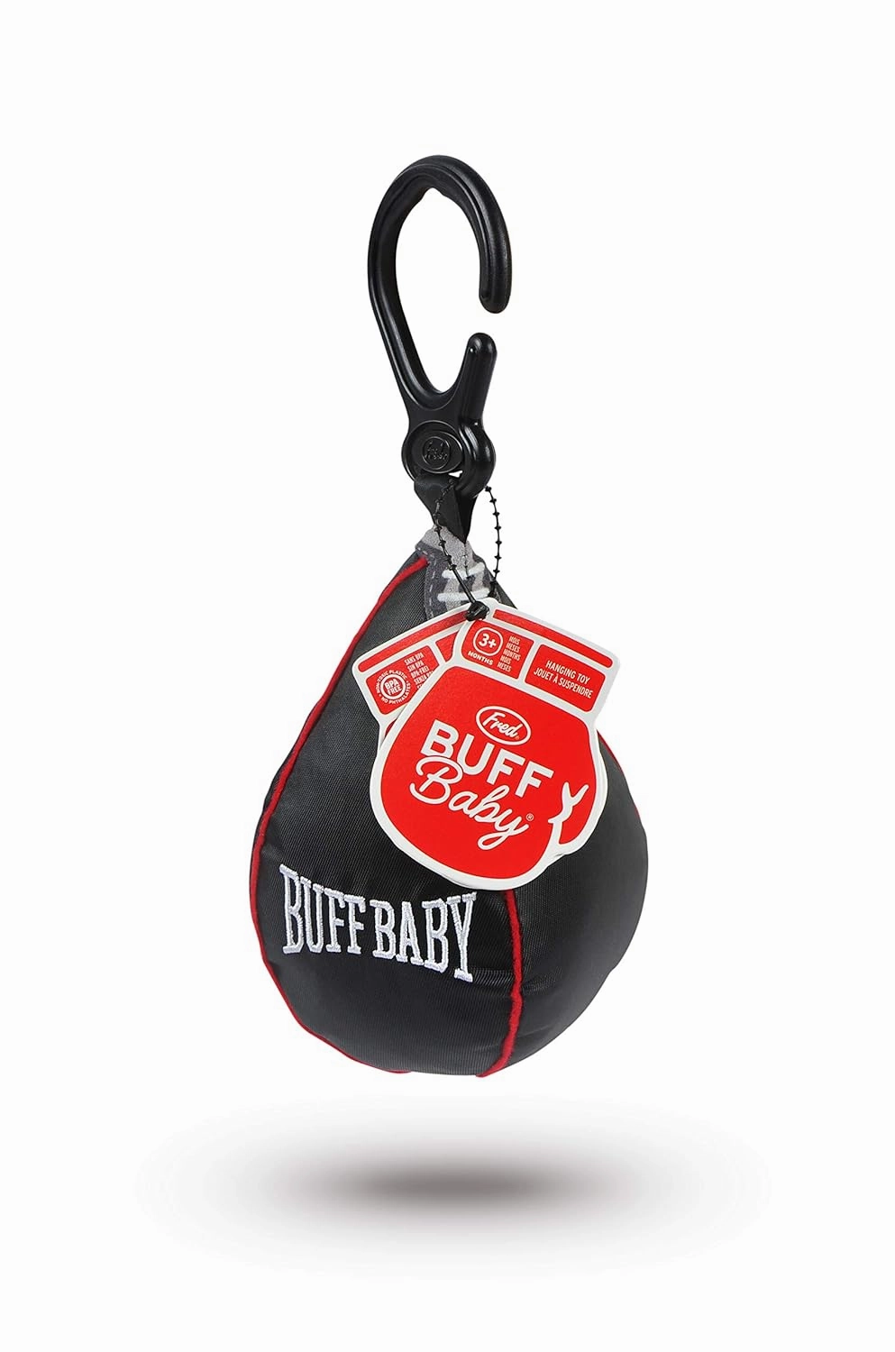 Genuine Fred BUFF BABY Speed Bag Crinkle Toy, Hanging Toy for Play Gym and Stroller, Engaging and Sensory Rich Toy, Fun Gift for Fitness Enthusiast and New Parents, Unique Gift