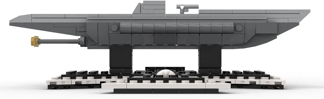 German U-9 WWII U-Boat Building Blocks and Construction Toy, Military-Themed Model to Build and Display 1:200 Scale (217PCS)