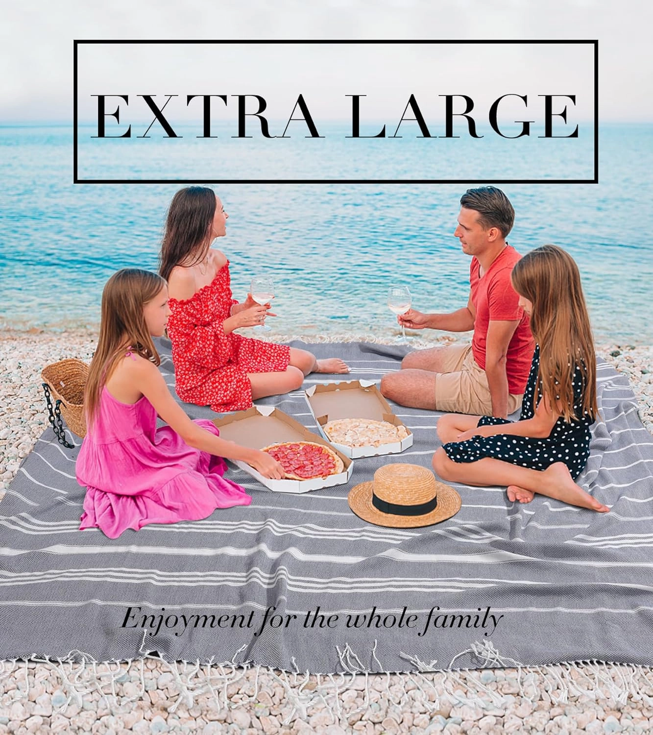 Giant Turkish Beach Towel Extra Large Throw Blanket Carnival Cruise Ship Essentials Yoga Mat Plane Must Haves Accessories Outdoor Campfire Glamping Rv Car Seat Western Natural Life Truck Necessities
