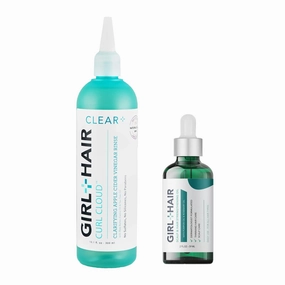 GIRL HAIR Scalp Care Set | ACV Hair Rinse   Scalp & Hair Oil | Clarifying Apple Cider Vinegar, Strengthening Pumpkin & Rosemary Oil