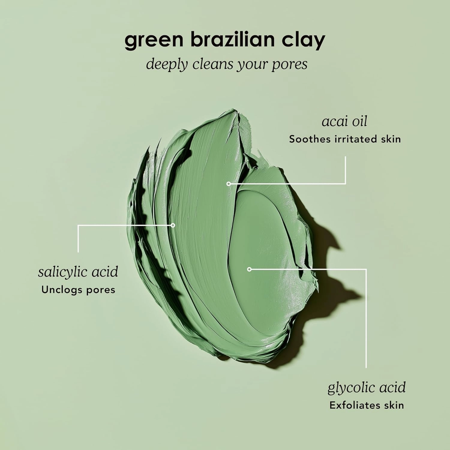 Glorio DETOX: 8 Cleansing Clay Face Mask Treatments - Rare Green Clay - 8 Week Beauty Set - Minimizes Pores, Blackheads, Breakouts - Glycolic   Salicylic Acid, Indian Clay, Spa Gift Set, Face Skincare