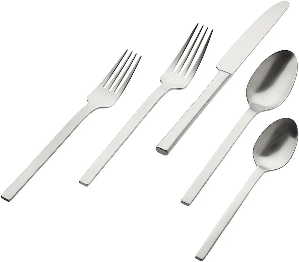 Godinger Flatware Set Matte Cutlery - 20 Piece Set