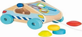 Goki 58718 Box Shapes- Drag car Baby Balls, Multi-Coloured (Multi-Coloured)