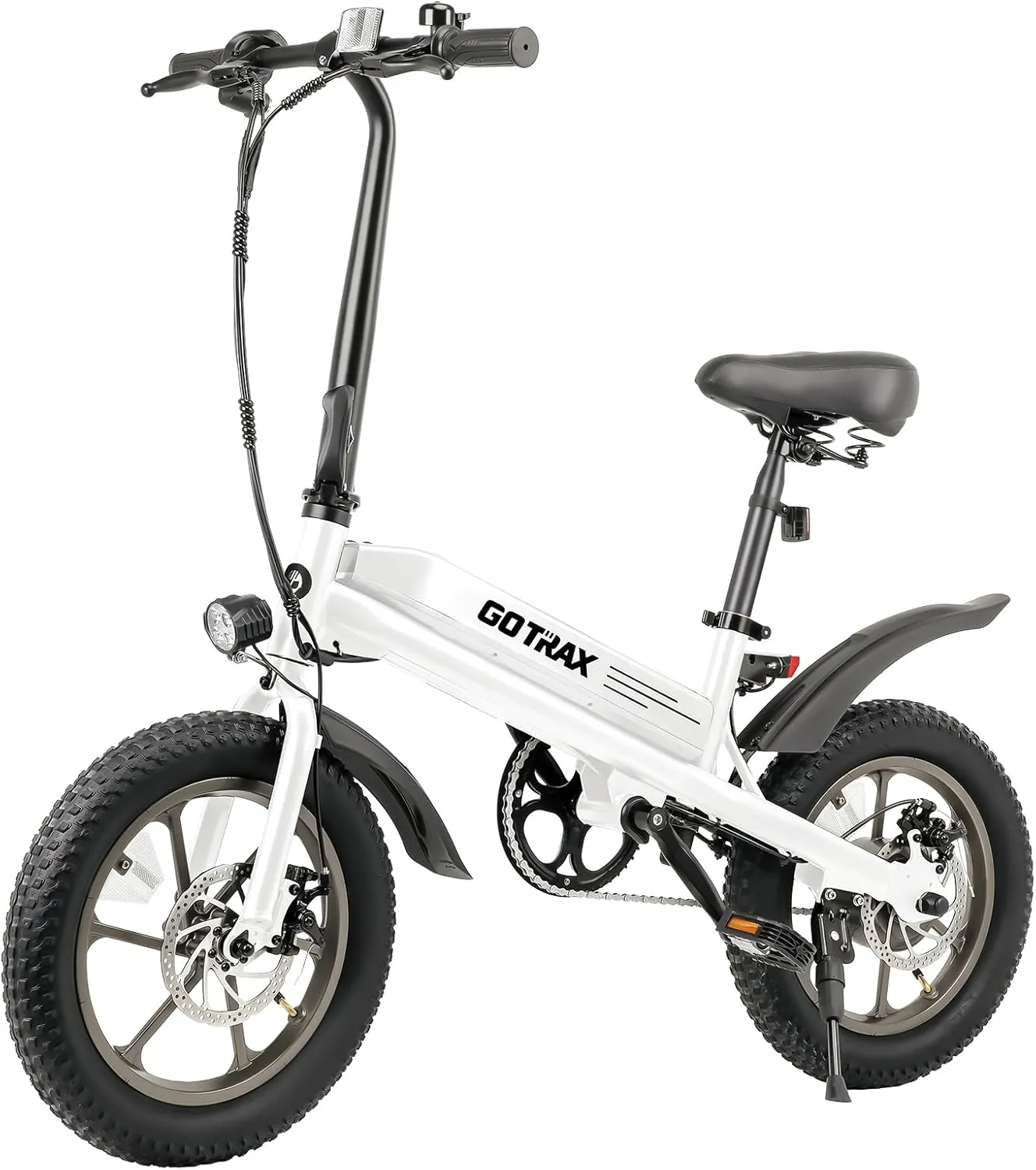Gotrax S3 Electric Bike, 16x3.0 Fat Tire Electric Bicycle Adults, 750W Peak Motor, Max Range 25 Miles, Up to 20 Mph, Removable Battery, Adjustable Seat, Folding Electric Bike for Adults/Teens 13 
